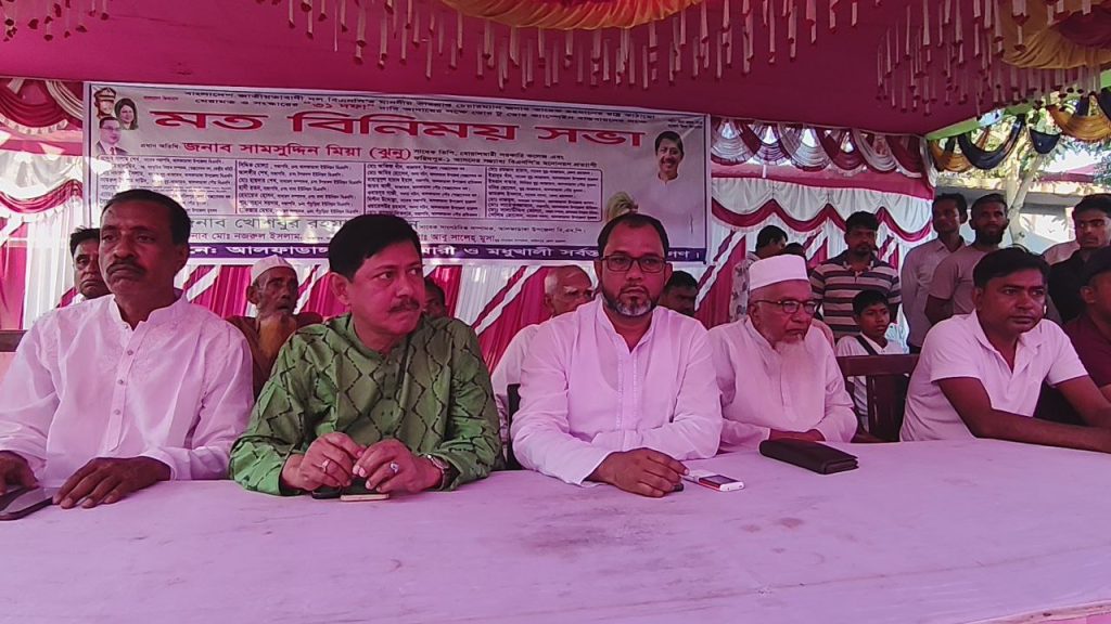 আলফাডাঙ্গায় বিএনপি’র ৩১ দফার প্রচারে সমাবেশ সম্ভাব্য প্রার্থী ঝুনু মিয়ার